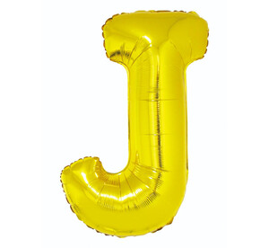 Balon foliowy litera J złoty 85cm