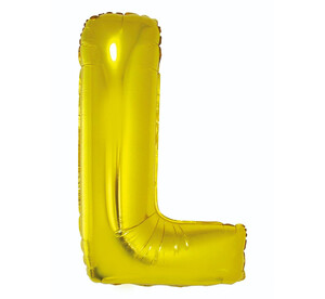 Balon foliowy litera L złoty 85cm
