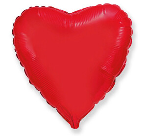 Balon foliowy 45 cm Serce czerwone