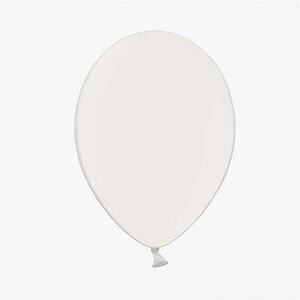 Balony 35cm metalik biały 50szt